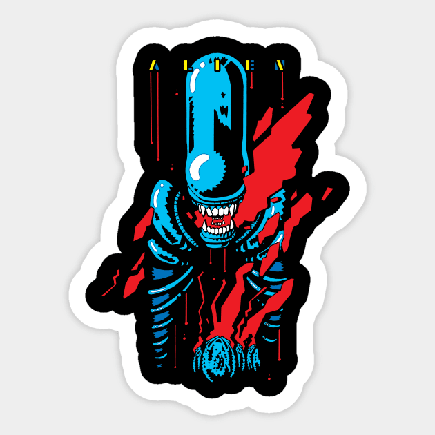 Alien Sticker by benvanbrummelen